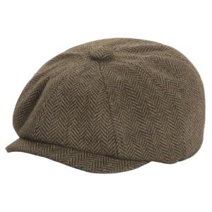 Maeau Casquette B&eacute;ret B&eacute;b&eacute; Gar&ccedil;on 24 36 48 Mois Casquette Gavroche Chevron Chapeau Tweed Newsboy Enfant Fille 2 3 4 Ans Casquette Plate Irlandaise Retro Gatsby Souple Flat Cap Marron Basque Printemps (YOUXINGEU (Livraison sous 5 &agrave; 12 jours）, neuf)