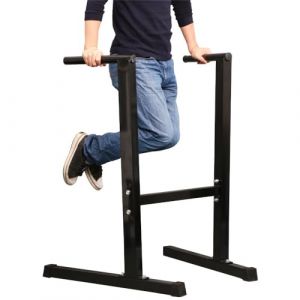 Yaheetech Barres de Traction Gym, Chaise Romaine Power Tower sur Pied, Barres Dip Parallèles, pour Entraînements Musculation Domicile, Salle de Sport Training, 84 x 79 x 107 cm (Yahee365, neuf)