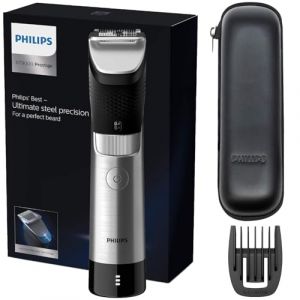 Philips Tondeuse à Barbe Series 9000 Prestige pour Une Précision Inégalable Avec Sabot Métallique Clipsable (Modèle BT9810/15) (TechWorldHaven, neuf)