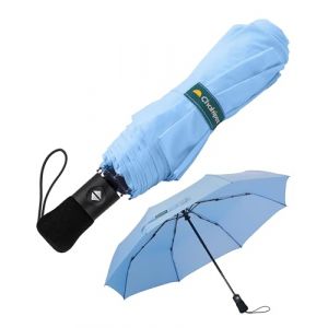 Chakipee Parapluie Pliant Compact - Parapluies de Voyage Portables, Parapluie Homme Automatique Resistant Vent, Revêtement en Tissu 210T, Portée 97 cm, 8 Sections Bleu Ciel (Chakipee, neuf)