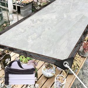 Baches Transparente étanche 1x8m, Résistante Transparente Bache De Protection avec Oeillets, Exterieur Bâches Transparente pour Mobilier De Jardin, Bois, Piscine et Voiture (LIUJUNHUI的店, neuf)