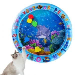 Tapis de Jeu Gonflable &Eacute;t&eacute; pour Chat et Chien &ndash; Tapis d&rsquo;Eau Sensoriel Requin, Jouet Rafra&icirc;chissant et Interactif Anti-Chaleur (xiulin, neuf)