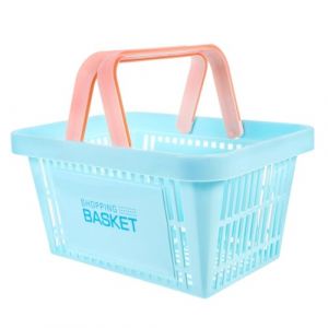 MOTHNUR Panier de Rangement Portable PP Panier &agrave; Main Multifonction pour Fruits L&eacute;gumes et Snacks et L&eacute;ger pour Supermarch&eacute; et Usage Domestique Bleu Ciel (Huajiay, neuf)