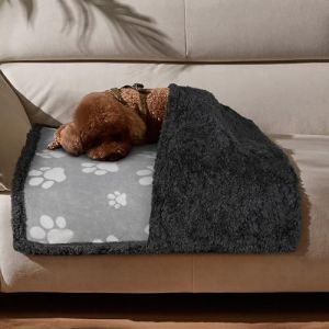Kritter Planet Couverture pour chien imperméable - Couverture sexuelle - Lavable - Couverture douillette - Protection de canapé - Couvre-lit pour canapé, siège auto, canapé, lit, M 75 x 125 cm, petite (Haus of Plenty Europe, neuf)