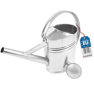 BAUSTER® Arrosoir en zinc galvanisé de 12 l pour l'intérieur et l'extérieur - Arrosoir ovale en métal pour arroser les fleurs - Avec douchette d'arrosage - Arrosage du jardin (Shop_Bauster, neuf)