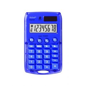 Rebel 77234M Calculatrice de poche 8 chiffres solaire/pile Mauve (EFI Global Store FR, neuf)