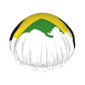 Couvre-cheveux pour la douche avec drapeau de la Jama&iuml;que - R&eacute;glable - Grand bonnet de douche imperm&eacute;able et &eacute;l&eacute;gant (Fushun Fufanshao Trading Co., LTD, neuf)
