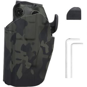 ACEXIER Étui Tactique de Pistolet Gauche Droit pour G1ock 17 20 21 22 31 / H & K VP40 45 / S & W M & P 22 45 9mm / S1GP225 / Taurus PT24 PT809 PT840 (Left-BCP) (BOXUN-FR, neuf)