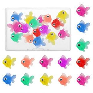 COYUN 25 Pcs Poissons Artificiels en Plastique R&eacute;aliste D&eacute;cors Flottantes Poissons Artificiels Petit Faux Poisson Ornement d'Aquarium Flottant pour Aquarium Poisson en Plastique pour Aquarium (HLWA RETAILS LTD UKSTORE, neuf)