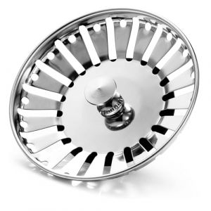 AOOTUERL 84mm Bouchon Evier Cuisine INOX - Filtre Evier Universel, Grille Evier Antiblocage, Panier pour Evier Vidange Rapide, pour Trou d'évier de Cuisine en 84-85mm (AOOTUERL, neuf)
