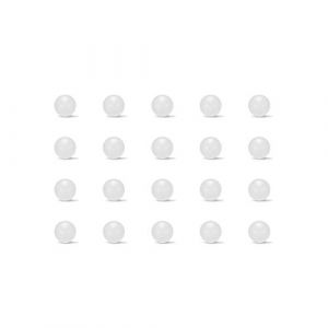 sourcing map 4mm PP Solide Plastique Bille, Precision Roulement Bille 50Pcs (Weisser Berg, neuf)