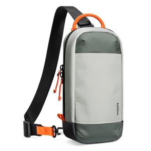 tomtoc Sac &agrave; bandouli&egrave;re Sling Bag pour Nintendo Switch 2 Console 2025, Housse de Protection Etui Sacoche de voyage protectrice avec 8 Cartouches de Jeux, Convient pour chargeur et accessoires, Gris (tomtoc EU Official, neuf)