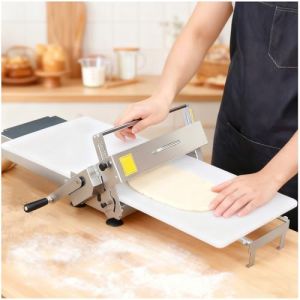 Eastnmythet Laminoir &agrave; P&acirc;te Pliable Manuel pour Boulangerie, Pizza et Croissants, Laminoire Manuel &agrave; Pate, Laminoir &agrave; P&acirc;te Feuillet&eacute;e, Laminoir &agrave; P&acirc;tisserie en Acier Inoxydable A400 (Eastnmythet Strore, neuf)