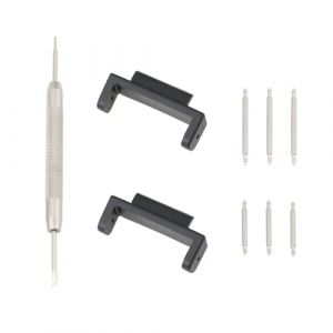 eMagTech 1 Paire de Bracelets de Montre avec Boucle de Connexion Noire Compatible avec Casio G-SHOCK GA-110 G-8900 DW-5600 Les Mod&egrave;les (16 &agrave; 22 Mm). (eMagTech, neuf)