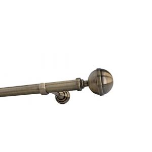 Sento 25mm Kit de tringle a rideau Metal Fixation murale Laiton Antique 420 cm (3x140cm) BONA (sento-shop, neuf)