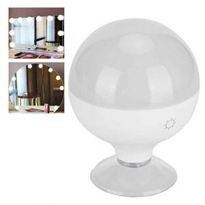 ZJchao Vanit&eacute; Lumi&egrave;res pour Salle de Bain, Ampoule de Maquillage &agrave; LED Ampoule LED Ampoule vanit&eacute; Ampoule pour les Couleurs Lumineuses R&eacute;glables de la Salle de Bain Type D'aspiration (WHITE) (Betued, neuf)