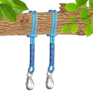 2 Pièces Sangle Balancoire Arbre, 0.6M Hamac Sangles avec Mousquetons, Sangle de Suspension pour Hamac Corde Hamac Attache Hamac Sangle Hamac pour Balançoire Yoga Hamac Camping (kauhaixiaodian, neuf)