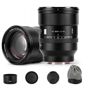 VILTROX 85mm F1.4 Pro FE Objectif Autofocus pour Monture Sony E Objectifs HyperVCM T&eacute;l&eacute;objectif pour Cadre Complet &agrave; Grande Ouverture Compatible avec Sony A7IV A7C A9III A7SIII A7RII A7III A7RIII A9 (PhoZoom E, neuf)