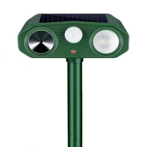 R&eacute;pulsif Chat Ultrason, 3 Modes Repulsif Chat Solaire & Solaire et USB R&eacute;pulsif Animaux, IP54 &Eacute;tanche Repulsif Chat Exterieur avec D&eacute;tecteur et Flash pour Chats Chiens Souris Ratons Animaux de Jardin (Suchenkeji, neuf)