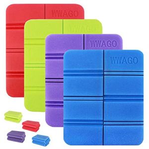 AISHOW Coussins de Si&egrave;ge Pliable 4 Pi&egrave;ces Coussin de Camping Pliable Ext&eacute;rieur &Eacute;tanche Chaud Tapis de Si&egrave;ge Mousse 4 Couleurs (Hpingd, neuf)