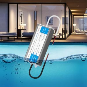 YOODI Transfo 6W 220V 24V 0,25A IP67 Etanche Alimentation 220V AC &agrave; 24V DC Convertisseur Ultra Mince Adaptateur Transformateur Pour Ruban LED Bande Lumineuse Int&eacute;rieur Ext&eacute;rieur (YOODI, neuf)