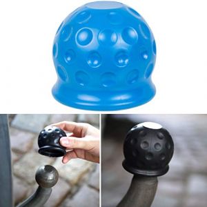 Cache-Boule pour Crochet de remorque, Lot de 1, Bleu, pour attelages à tête sphérique jusqu'à Ø 50 mm Cache-Boule en Plastique, Cache-Crochet Contre l'abrasion et la saleté, Cache Boule attelage (Your Day Mate, neuf)