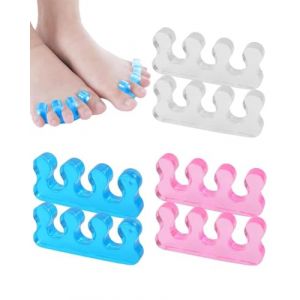 FUGLUS 6pcs Séparateurs D'orteils Pédicure,Séparateurs D'ongles Lavables Répétables,Ecarteur Orteil,Separateur Orteil,Separateur Orteil Vernis Pour Application De Vernis À Ongles (BOOKING PRICELESS, neuf)