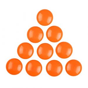 Lot de 50 aimants de bureau de 30 mm pour tableau d'affichage, rouge/jaune/orange/violet/vert, pour r&eacute;frig&eacute;rateur et tableau blanc (100 pi&egrave;ces, orange) (TopHomer, neuf)
