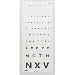 Monoyer Tableau de vision optique 3 m 30,5 x 45,7 cm (Kiara International Corporations, neuf)