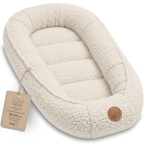 Totsy Baby Couffin Cocon Nid B&eacute;b&eacute; R&eacute;ducteur de Lit Peluche Teddy - Babynest Portable pour Berceau Couchage Enfant Douillet C&acirc;lin Gar&ccedil;on Fille Nouveau N&eacute; Nido Cr&egrave;me (Amazinggirlde, neuf)