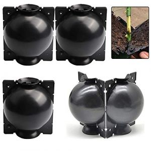 Ianulus Boîte de Greffage de Plantes, 4 Pièces Plante Enracinement Dispositif, Boîte à Haute Pression D'usine, Boule de Coupe de Propagation pour Jardin Croissance Elevage Greffe (Noir) (Xwssyhrz, neuf)