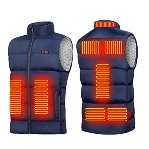 G&eacute;n&eacute;rique Gilet Chauffant pour Homme Femme, Veste Chauffante sans Manche &Eacute;lectrique, Blouson de Chasse Thermique &Eacute;lectriques Hiver, Veste V&ecirc;tements Chauff&eacute; pour Ski Moto Chasse Randonn&eacute;e la p&ecirc;che (⭐⭐⭐⭐⭐WUSENTOF, neuf)