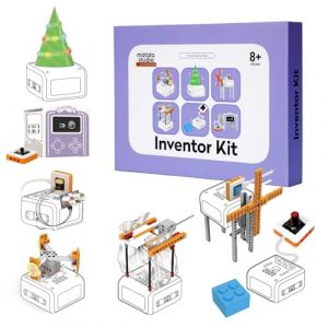 MatataStudio Inventor Kit pour Robot Vincibot avec 7*Construction, 5*Modules électroniques, 1*Connecteur de Module pour Capteur tel qu'Arduino, Micro:bit etc STEM Jouet Programmation Matériel d'étude (Matatalab, neuf)
