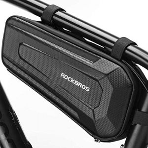 ROCKBROS Sacoche de Cadre Vélo 2,5L, Sacoche Cadre VTT Top Tube Bag Étanche Rigide pour VTT Vélo de Route Vélo Pliant Noir (RockBrosbike, neuf)