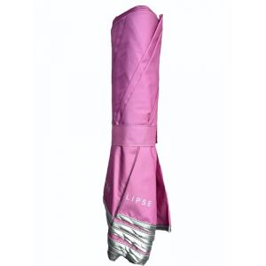 Eclipse Parasol Pliable voyage parfait pour moto, sac à dos, valise... 1KG, 39CM fermé- 134 Ø, UPF 30… (Rose) (Eclipse Parasol, neuf)