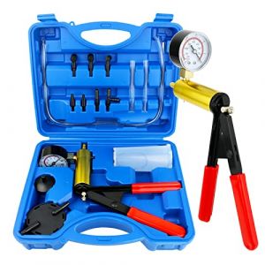 Awsuc Pompe &agrave; Vide Manuelle, Purgeur de Frein testeur de Pompe &agrave; Vide Tenu dans la Main avec adaptateurs,Outil de Purge de Liquide de Frein pour Diagnostic de Moto de Voiture (Ausuc Tec, neuf)