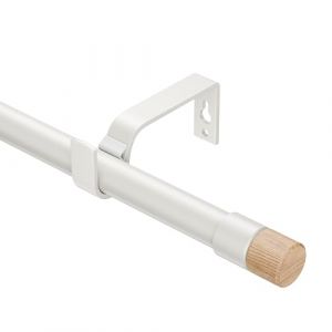 Tringles &agrave; rideaux extensibles 76-208 cm, diam&egrave;tre 19 mm, tringle &agrave; rideaux r&eacute;glable avec embouts en grain de bois, &eacute;l&eacute;gantes tringles d&eacute;coratives pour chambre &agrave; coucher (Eson home, neuf)