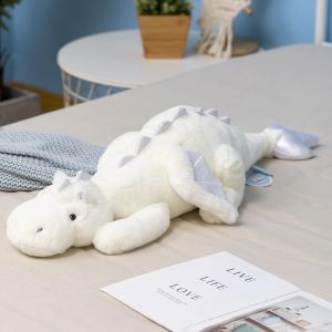 Dragon en Peluche lest&eacute; de 2,3 kg, Petit Dragon en Peluche de 90 cm pour Enfants, Rose, Blanc, Vert et Bleu Disponible. Dragon en Peluche tr&egrave;s Mignon (Version 2025) (OLOLELE, neuf)