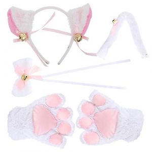 Happyyami Costume De Chat Cosplay -t&ecirc;te Oreilles De Chat D&eacute;guisement De Mascarade Accessoires De Jeu De R&ocirc;le Costume De Performance (Liunmiao, neuf)