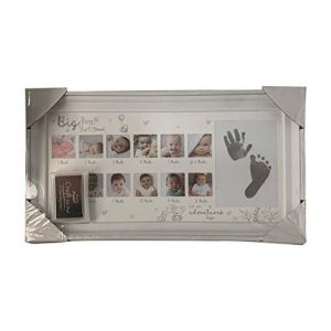 WE-HYTRE Cadre photo pour b&eacute;b&eacute;, My First Year Picture Frame, Baby 12 mois empreinte main pied cadre photo comm&eacute;moratif de croissance nouveau-n&eacute; (ZhenbangStore, neuf)