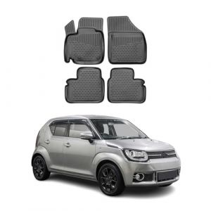 OMAC Tapis de Sol pour Suzuki Ignis 2016-2025 sur Mesure en Caoutchouc Noir (omacfrance, neuf)