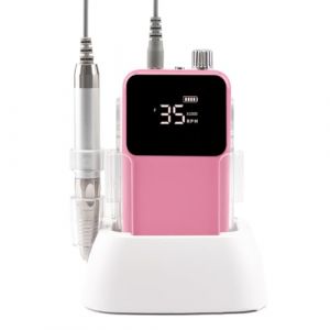 PAGJHRFJG Ponceuse &agrave; Ongles Sans Rectangulaire de Table 35 000 Tr/Min, Ponceuse &agrave; Ongles &Eacute;lectrique Rechargeable Sans, Prise UE (xiaojunshangdian, neuf)