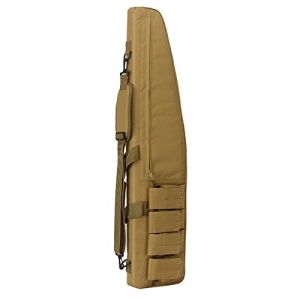 DFANCE Tactique Long Fusil Carrier Fourreau Sac,Fusil de Chasse Rembourée Sac Tactical Double,Multifonction Housse de Protection pour Fusils,Oxford pour Transport Arme,Kaki,120CM/47.2IN (LLM Quality shop, neuf)