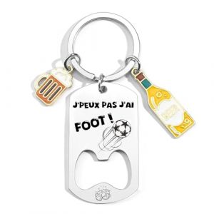 KJKJKJ Porte-clés Personnalisé, Cadeau Original pour Fan de Sport,Personnalisé pour Basket Chasseur Football Golfeur Motard Pêcheur Cycliste Rugby Cadeau (2) (yiwushimafendianzishangwuyouxiangongsi, neuf)