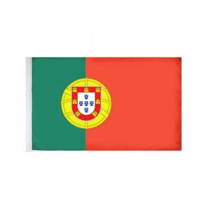 AZ FLAG - Drapeau Portugal - 150x90 cm - Polyester l&eacute;ger - Drapeau Portugais Avec Fourreau et Cordelettes - 80g (AZ-FLAG, neuf)