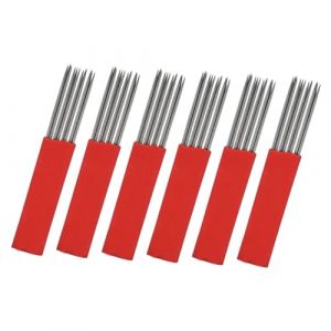 TOGEVAL Lames De Microblading Et Lames &agrave; Sourcils 50 Pi&egrave;ces Acier Inoxydable Solide Usage F&eacute;minin Maquillage Sourcils Microblading Stylo Rouge (BOBOLING, neuf)