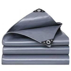 WLRHGl Toile Pergola, 2 x 2.5 m Bâche Pergola ou Tonnelle étanche en PVC pour terrasse Bâche Portable Léger Etanche Rain Fly Tente Imperméable Au Sol Anti-UV Abri pour Randonnée WLR010, Gris (WLRHGl store, neuf)