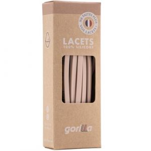 Gorilla - Lacets Elastiques Adultes et Enfants Plats et Fins - Gagnez du Temps, Adieu les Nœuds Bonjour le Confort - Autobloquants Ultra Résistants - 110 cm x 4,5 mm (Lacets Gorilla, neuf)