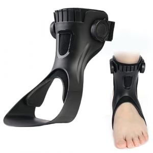 Chute D'attelle De Cheville, Pied Tombant Posture Releveur Soutien, Chute D'attelle De Cheville pour Blessures Au Tendon D'achille À La Cheville Et Au Pied, Chevillere De Maintien Sport Right,M (JiaSheng Supermarket, neuf)