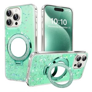 QIWEIQING Coque pour Samsung Galaxy A56 Glitter Etui avec Miroir Makeup Femme Homme Silicone Telephone Housse Luxe Fille Men TPU Etui Protection Case pour Samsung Galaxy A56. Green DJM (QIWEIQING, neuf)
